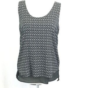 Cynthia Rowley Women’s Sleeveless Layered Tank Top